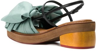 Marni Fabric Bow Sandals