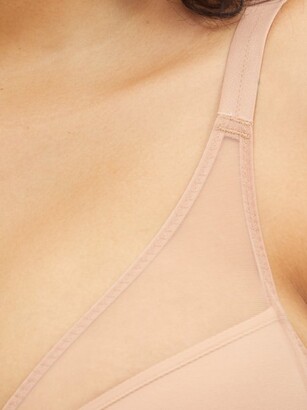 Agent Provocateur Lucky Mesh-panelled Underwired Bra - Beige