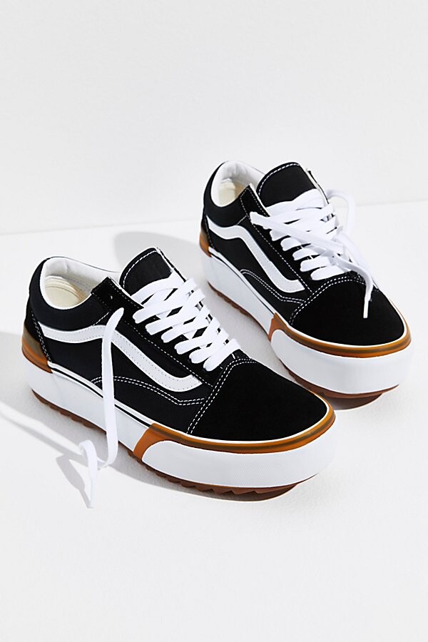 white vans rubber sole