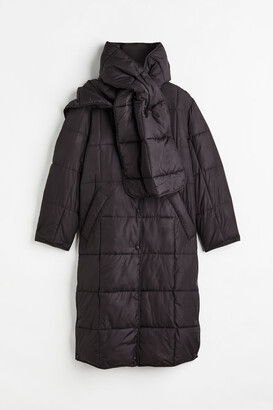 H&M Quilted Coat with Scarf