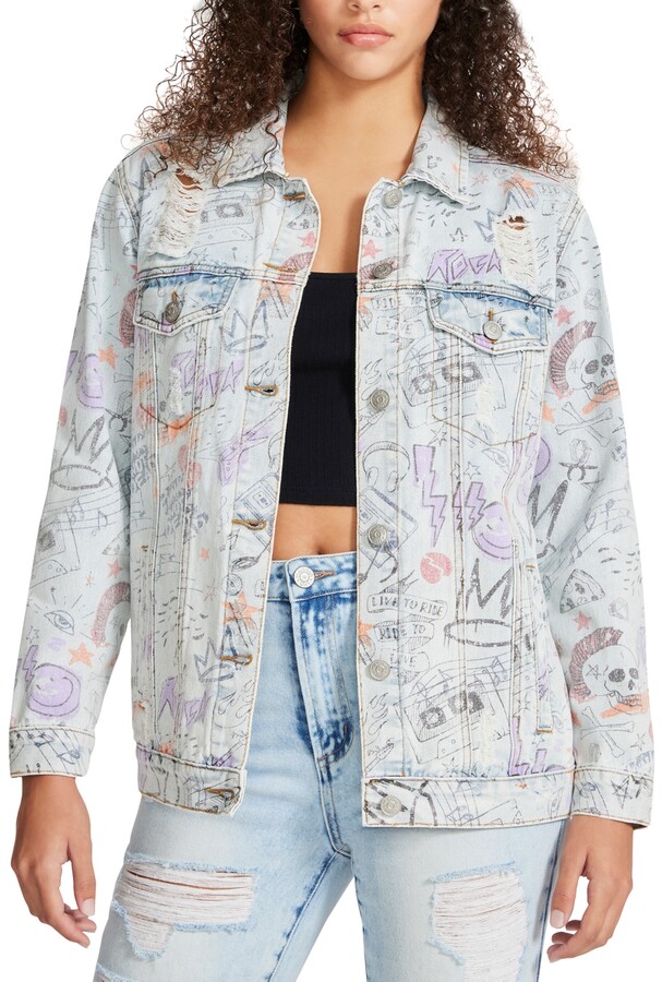 juniors black jean jacket