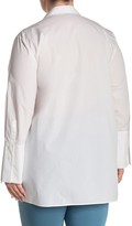 Thumbnail for your product : Lafayette 148 New York Porto Tropical Collared Blouse (Plus Size)
