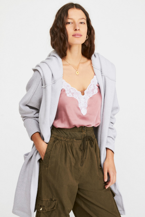 Free people hooded cardigan Clearance