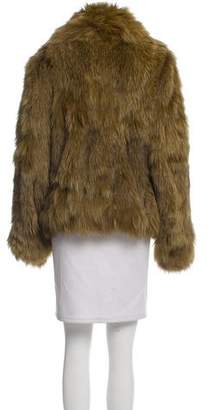 Plein Sud Jeans Fox Fur Short Coat