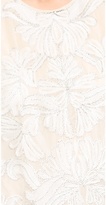 Thumbnail for your product : Lela Rose Embroidered Organza Shell Top