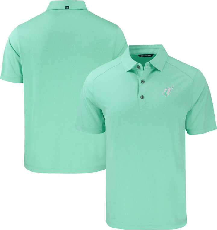 Men's Cutter & Buck Heather Mint Arizona Cardinals Forge Eco Stretch Recycled Polo