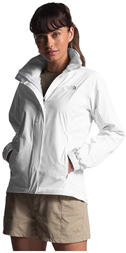 north face white women's coat