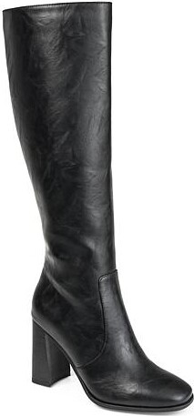 Journee Collection Womens Tru Comfort Foam Extra Wide Calf Karima Boot - Black - Size 7 1/2