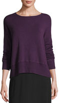 Thumbnail for your product : Eileen Fisher Lightweight Bateau-Neck Top, Petite