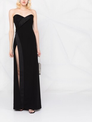 Pinko Sweetheart Neck Strapless Gown