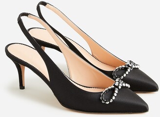 J.Crew Colette slingback pumps with bow
