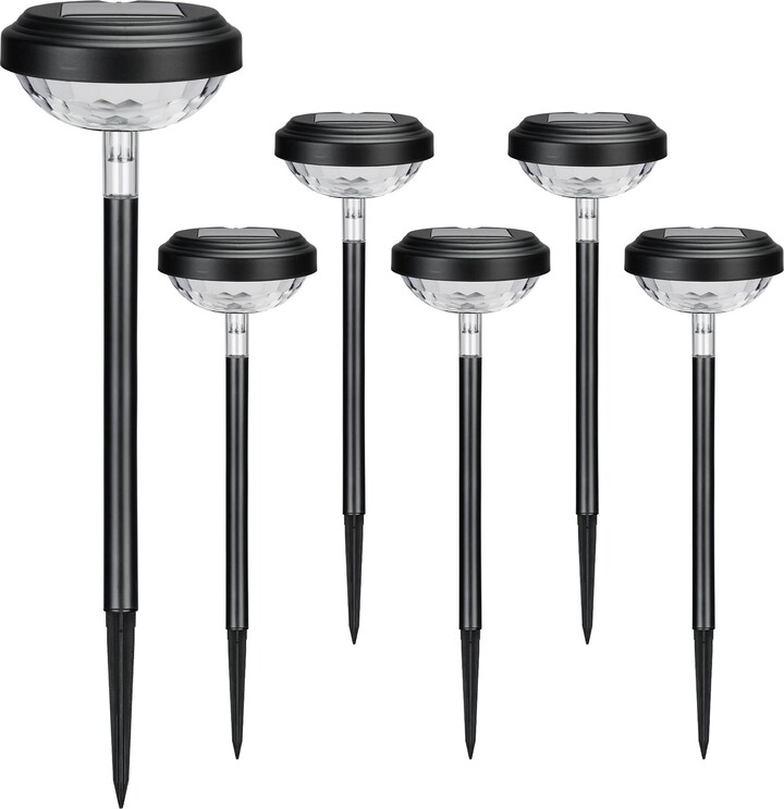 Kingsyard Solar Pathway Lights Outdoor Waterproof IP67 Bird LED Solar Lights, Warm White, 6 count