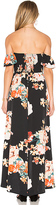 Thumbnail for your product : Band of Gypsies Large Floral Maxi Dress