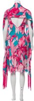 Thumbnail for your product : Celine Floral Print Silk Dress