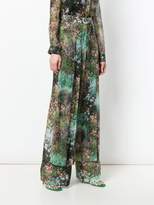 Thumbnail for your product : Max Mara garden-print flared trousers