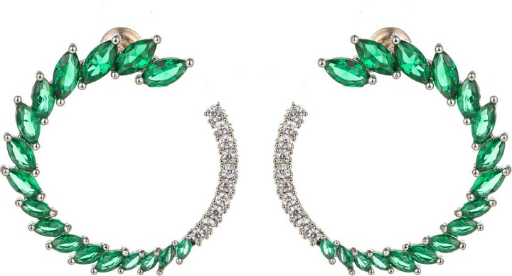 Eye Candy Los Angeles Gold-Tone Daniella Crystal Earrings