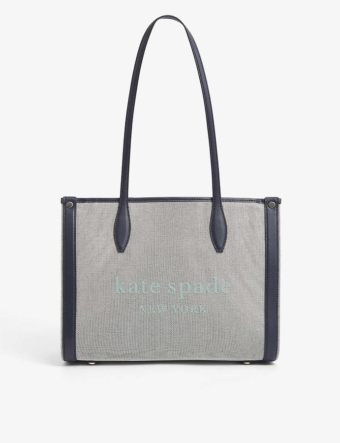 Kate Spade Logoprint canvas tote bag ShopStyle