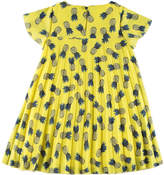 Thumbnail for your product : Carrera Pili Pineapple Pleated Dress, Yellow, Size 4-10