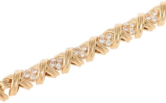Tiffany & Co. 18K Yellow Gold Signature Diamond Bracelet