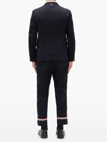 Thumbnail for your product : Thom Browne Unstructured Single-breasted Wool Blazer - Navy
