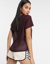 Thumbnail for your product : Kappa logo front track top in burgundy