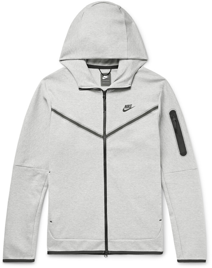 Nike Sportswear Melange Tech Fleece ZipUp Hoodie ShopStyle