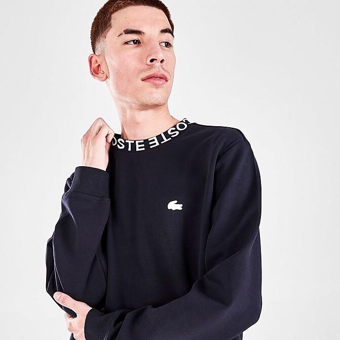 Lacoste Men's Lettered Crew Neck Pullover Sweatshirt ShopStyle