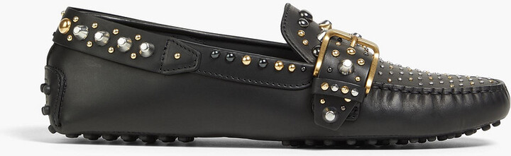 Tod's Gommino studded leather loafers