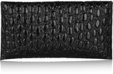 Thumbnail for your product : Alaia Croc-effect patent-leather pouch