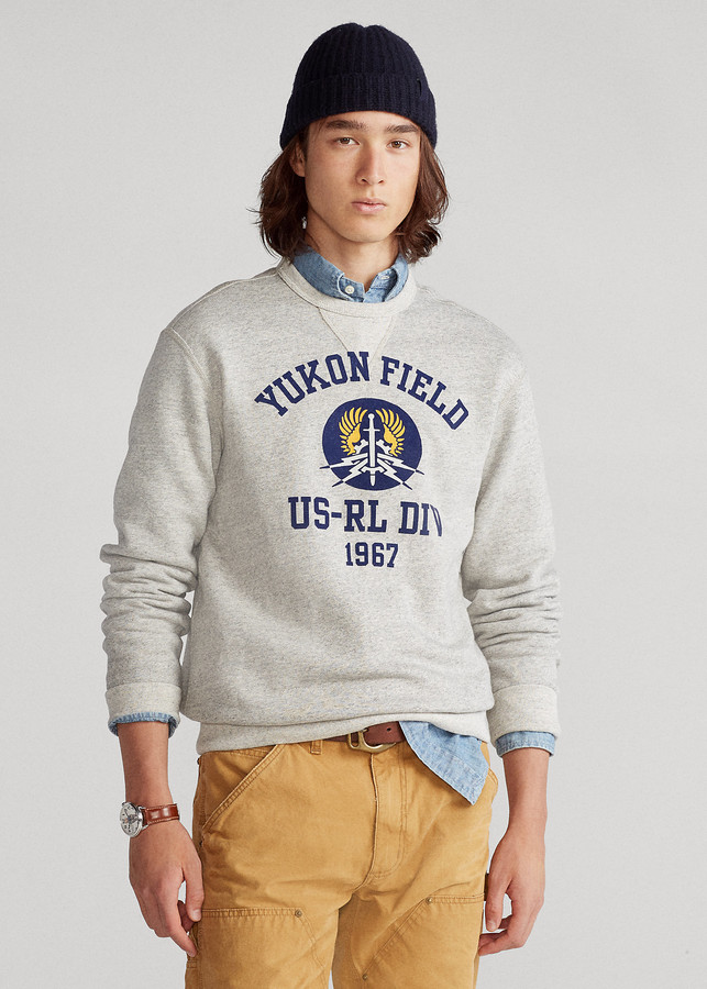 Ralph Lauren Fleece Graphic Sweatshirt - ShopStyle