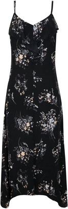 wallis black ruffle dress