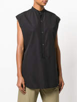 Thumbnail for your product : Barena sleeveless raw edge shirt