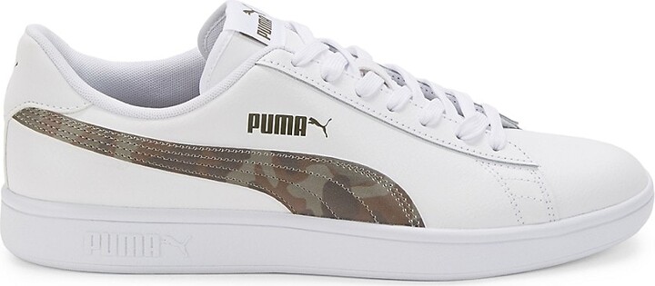 Mens White Puma Canvas Shoes | ShopStyle