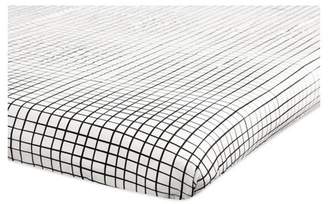 Babyletto Mini Fitted Crib Sheet - Tuxedo Monochrome Grid