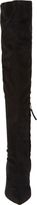 Thumbnail for your product : Barneys New York Stretch Suede Over-the-Knee Boots-Black