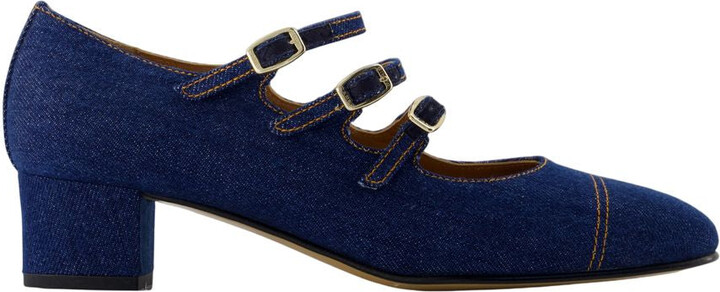 Carel Paris Kina 25 Sandals - Carel - Cotton - Blue