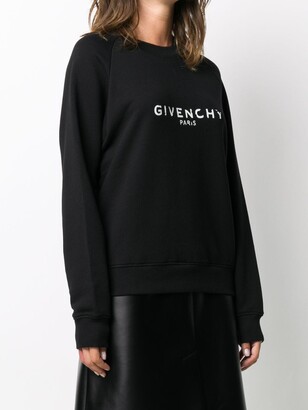 Givenchy Antique-Effect Logo Print Sweatshirt