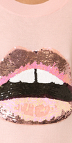 Thumbnail for your product : Markus Lupfer Tonal Sequin Lara Lip Joey Sweater