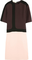 Thumbnail for your product : Marni Color-block wool and silk-blend dress