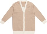 Thumbnail for your product : Off-White Kids Logo wool cardigan