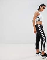 Thumbnail for your product : adidas Three Stripe Cigarette Pants In Black
