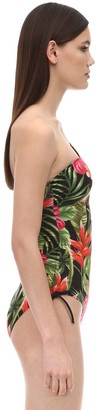 MC2 Saint Barth One Shoulder Printed One Piece Swimsuit