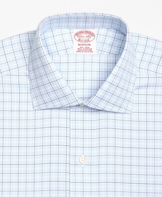 Brooks Brothers Madison Classic-Fit Dress Shirt, Non-Iron Alternating Tattersall