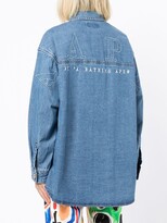 Thumbnail for your product : AAPE BY *A BATHING APE® Embroidered-Logo Oversized Shirt