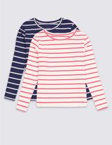 Thumbnail for your product : Marks and Spencer 2 Pack Cotton Tops with Stretch (3 Months - 5 Years)