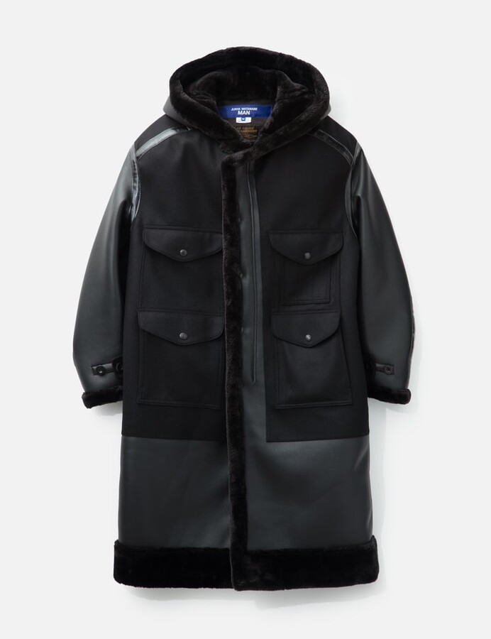 Junya Watanabe X Filson Faux Shearling Hooded Coat