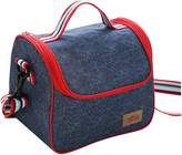 Thumbnail for your product : Tibes Oxford Waterproof Insulated Lunch Bag Reusable Picnic Bag with Shoulder Strap Blue
