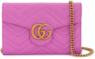 Gucci Marmont Chevron Chain wallet bag