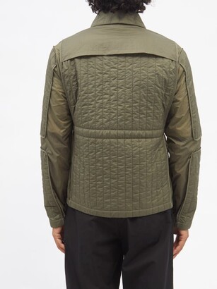 Craig Green Quilted-panel Belted Ripstop Jacket - Green