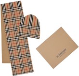 Thumbnail for your product : Burberry Merino Wool Double Knit Hat & Scarf